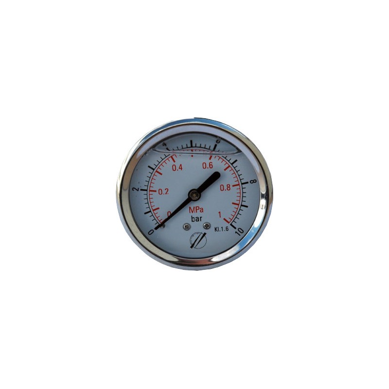 Manomètre Inox à Glycérine 63 Mm - Plage 0/40 Bar - Marque DIFF, Réf. 901411 - Neuf Sous Emballage