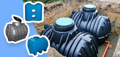 Cuve en polyéthylène enterrable horizontales et verticales